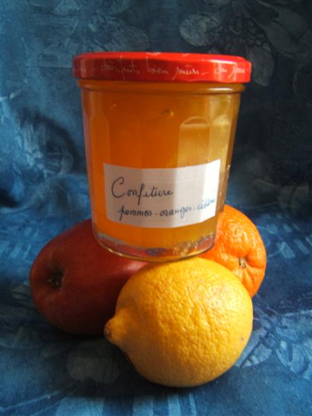 Confiture orange-pommes-citrons photo