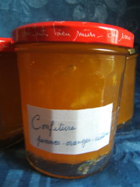 Confiture orange-pommes-citrons