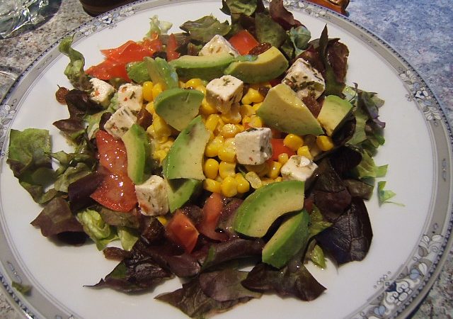 salade feta avocat