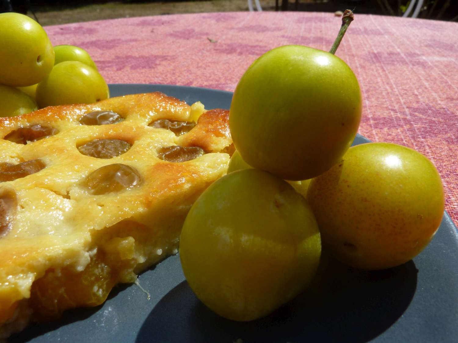 Recette - Clafoutis aux mirabelles et aux amandes - La cuisine de Martine