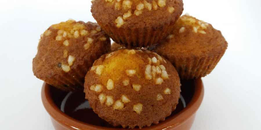 Madeleines au sucre perlé