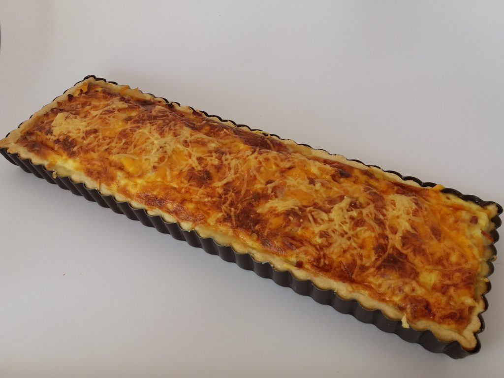 Recette Quiche lardonstomatesoignons La cuisine de Martine