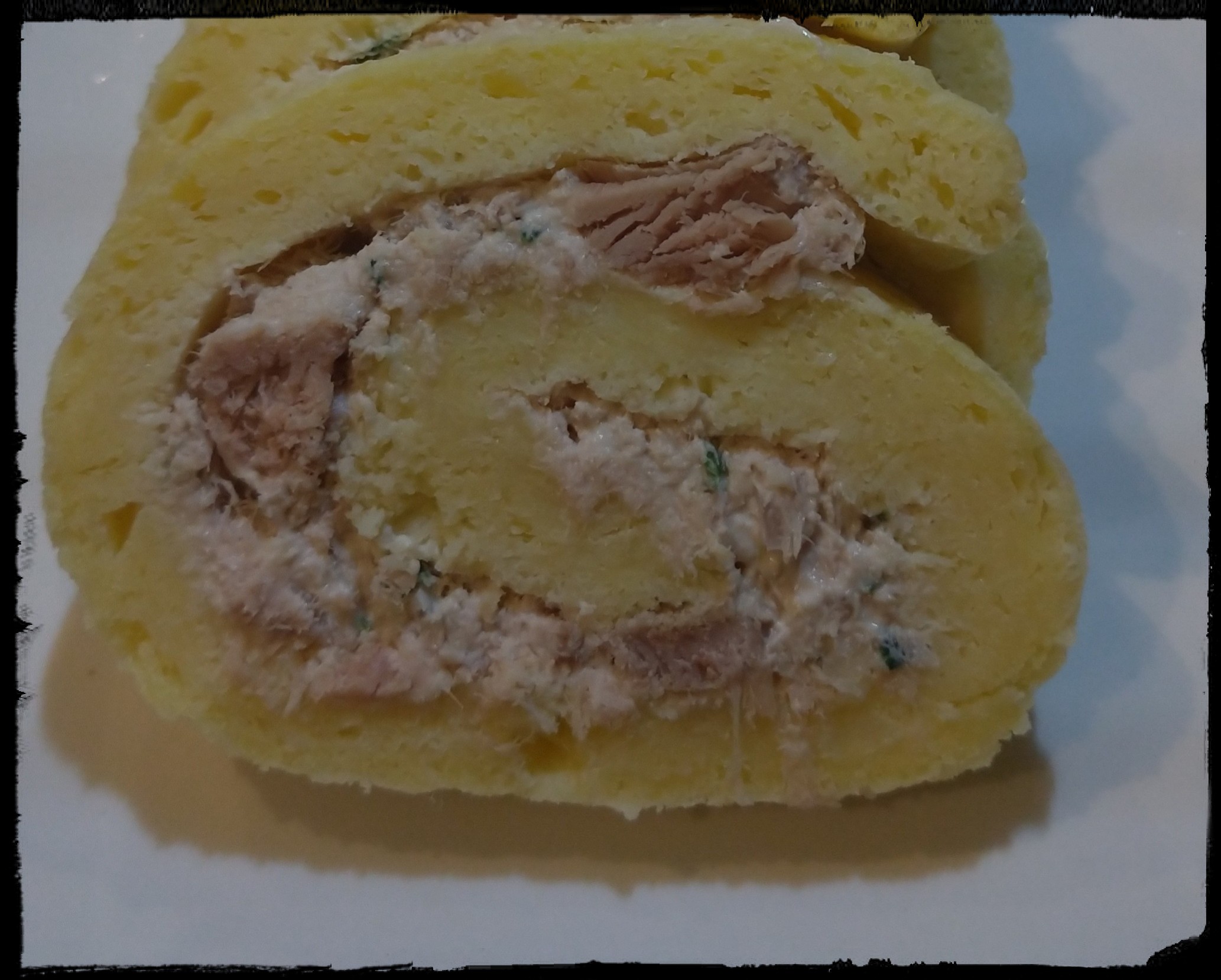 Recette - Roulé au thon et fromage frais - La cuisine de Martine